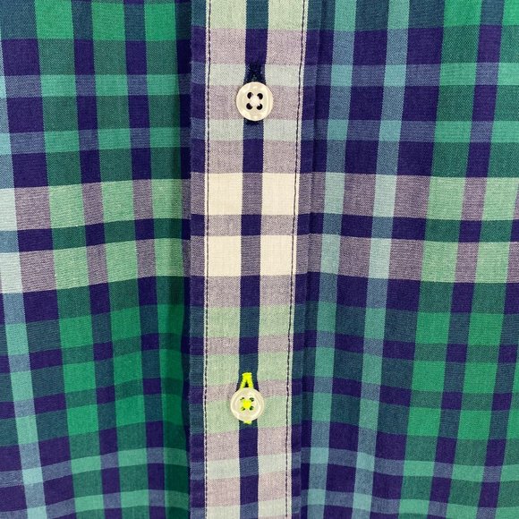 J.CREW RE-IMAGINED Indigo Plaid Tartan Long Sleeve Shirt - Picture 13 of 15